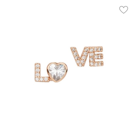 kate spade Jewelry - KATE SPADE Love Letter Love Asymmetrical Stud Earrings